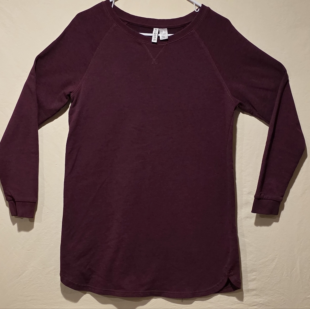 H&M Women's Burgundy Tunic Top